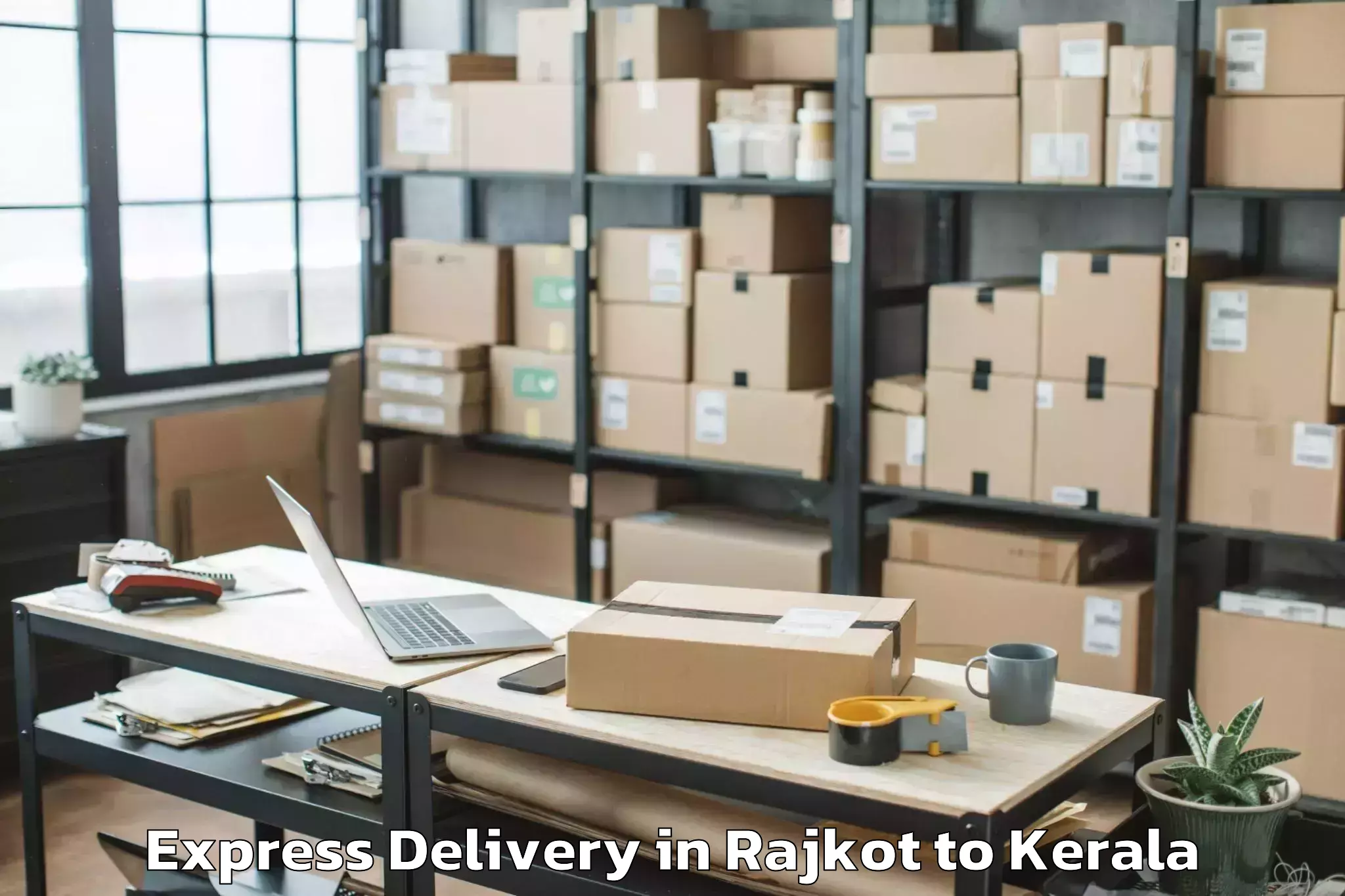 Top Rajkot to Cochin University Of Science A Express Delivery Available